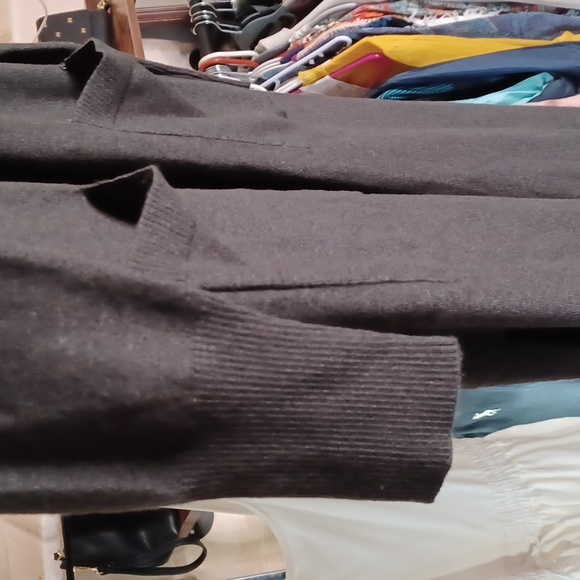 NWT- Susana Monaco- Long Ankle Length Duster w/ Side Slits- Color: Smoke- Small - Picture 4 of 7